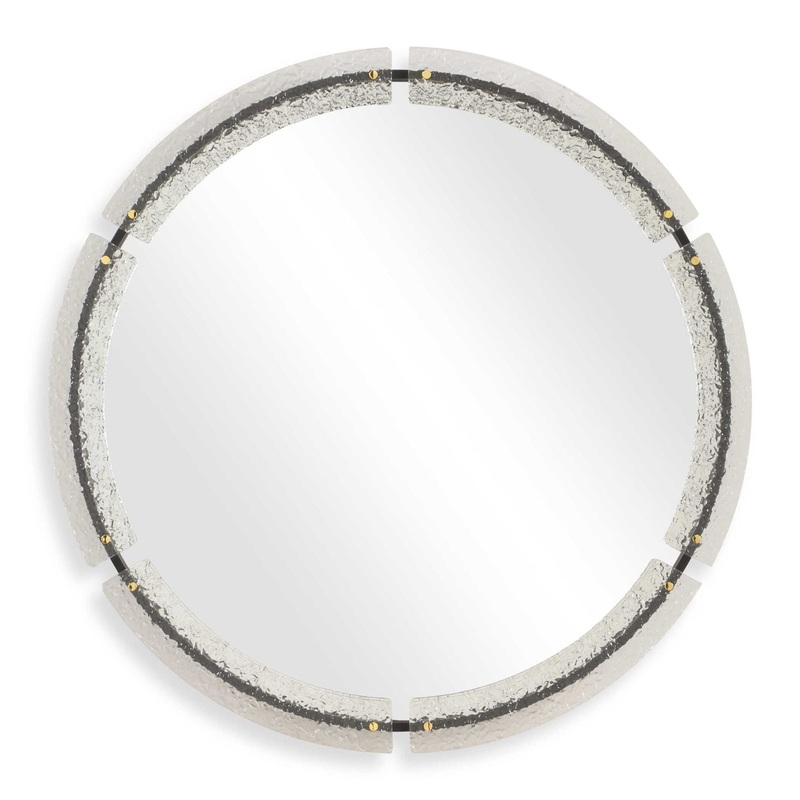 Crystalline – Round Mirror – White