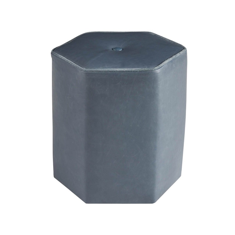 Gemma – Hexagon Ottoman, Special Order – Dark Gray