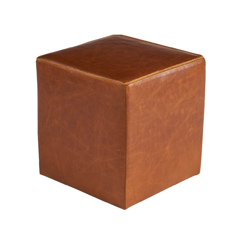Gemma – Square Ottoman, Special Order – Light Brown