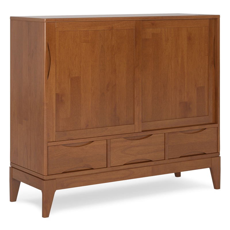 Harper – Medium Storage Cabinet – Teak Brown