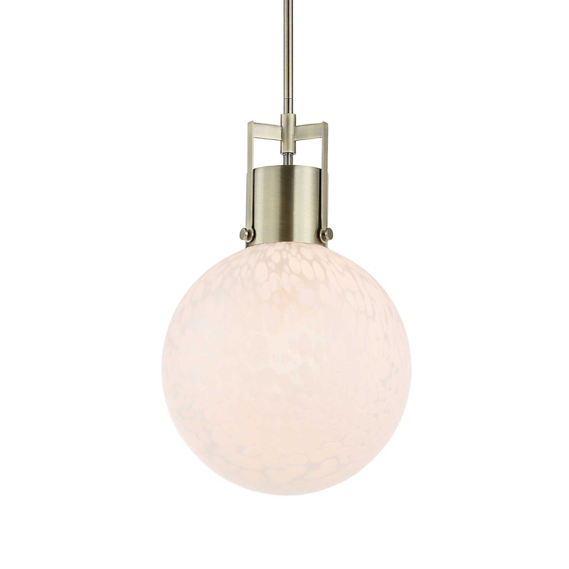 Huch – 1 Light Glass Pendant – White