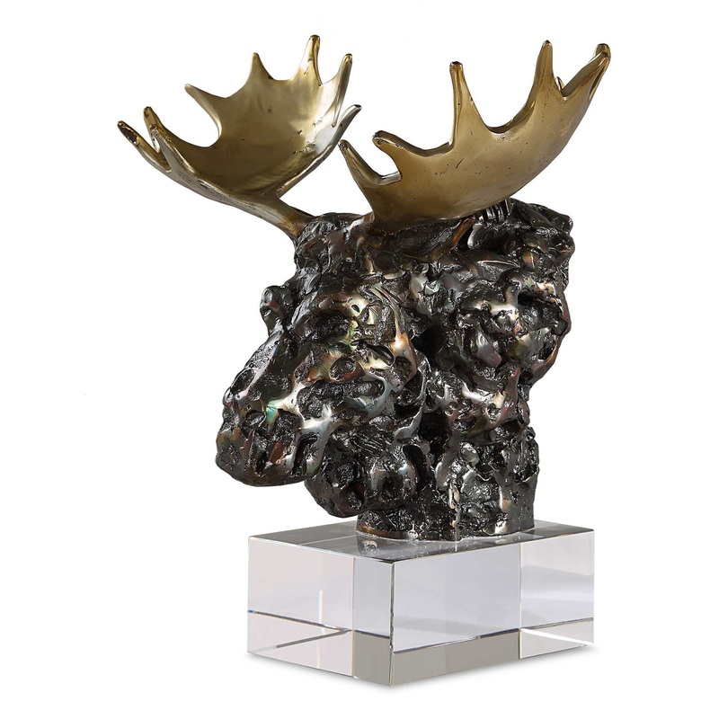 Moose Bust – Bronze Sculpture – Bronze