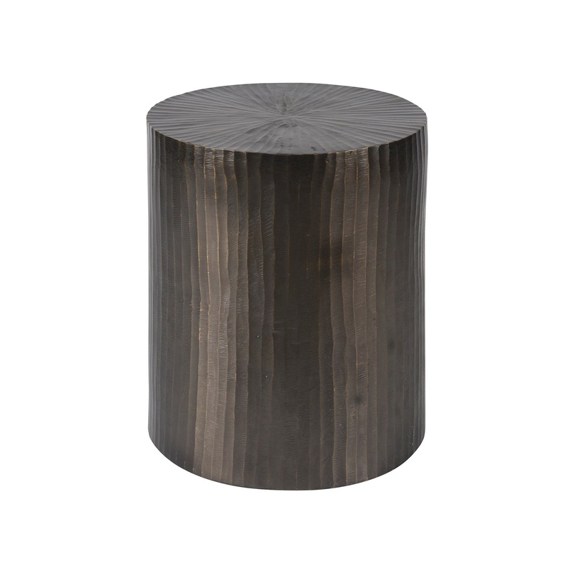 New Modern – Asher Round End Table – Bronze