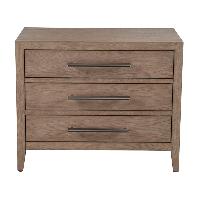 New Modern – Cove Drawer Nightstand – Dark Brown
