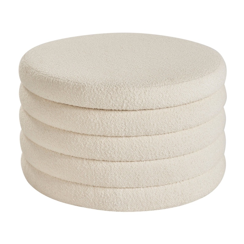 New Modern – Obi Storage Ottoman – White