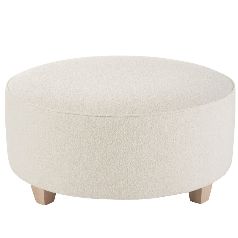 U Choose – 42 Round Ottoman – White
