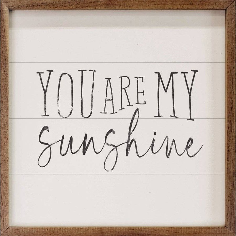 You Are My Sunshine White|4 x 4 x 1