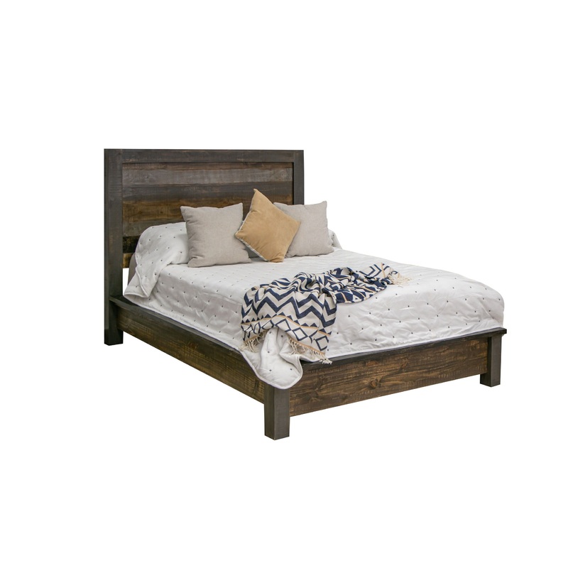 Blacksmith – Full Platform Bed – Truffle Brown / Oil Black