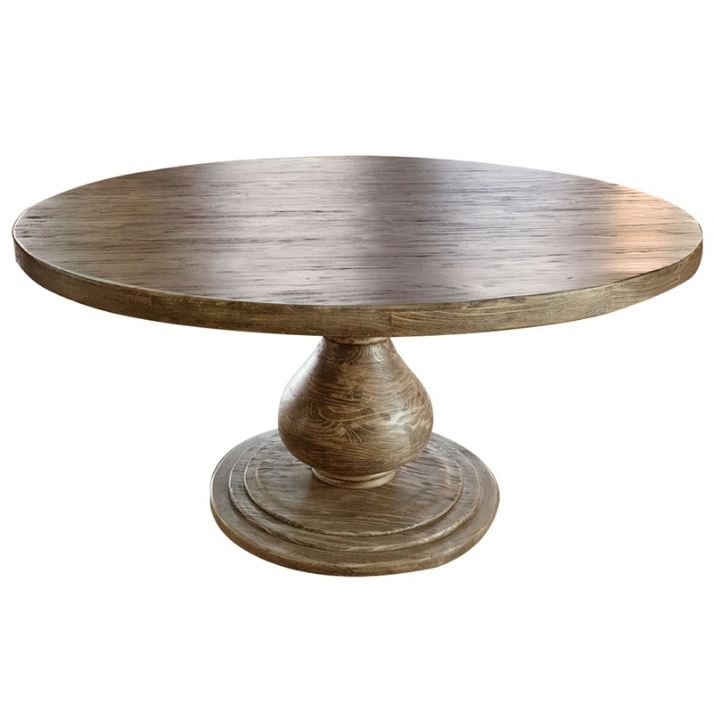 Bonanza – Round Dining Table|Light Brown|Beige