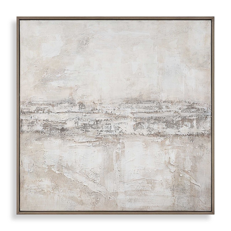 Desert Oasis – Abstract Canvas Art – Gray