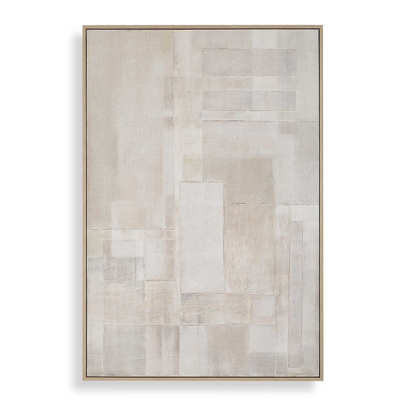 Erase – Canvas Abstract Art – Gray