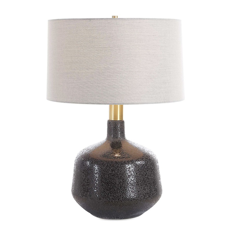 Flanagan – Mottled Gloss Table Lamp – Black