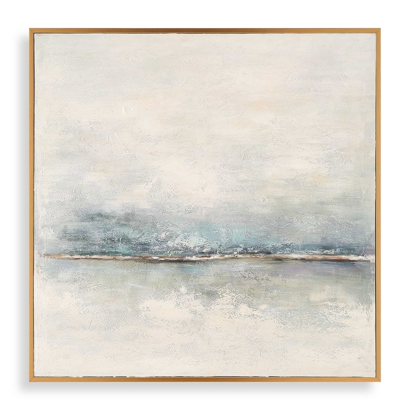 Foggy Morning – Abstract Art – Light Brown