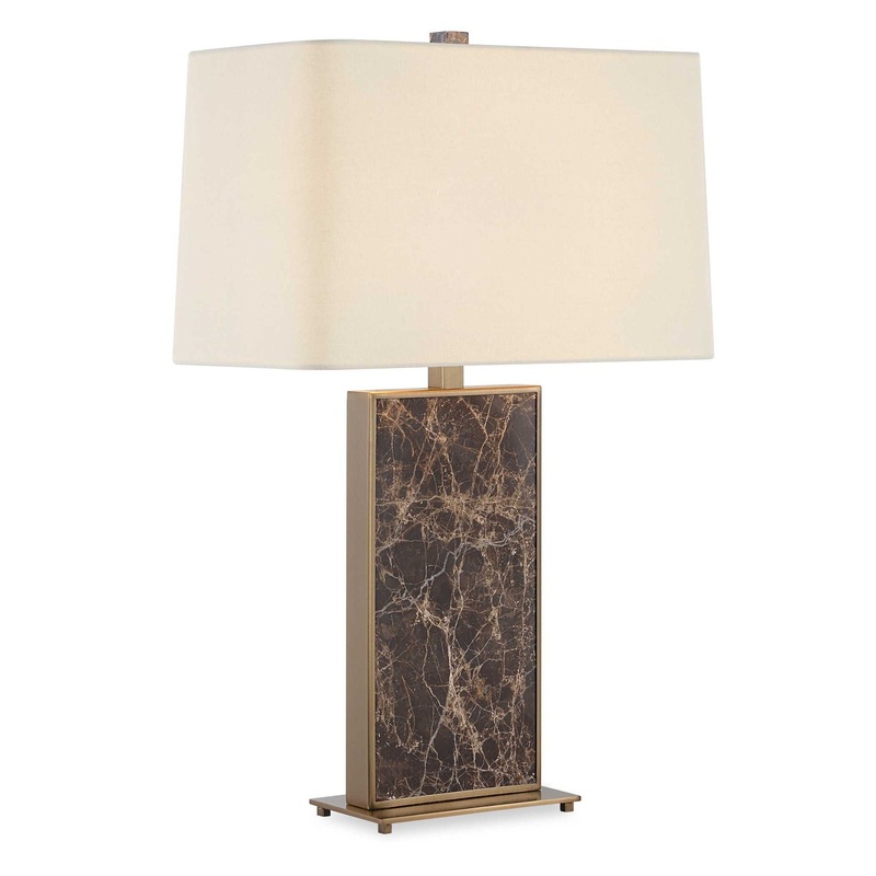 Lafferty – Marble Table Lamp – Dark Brown