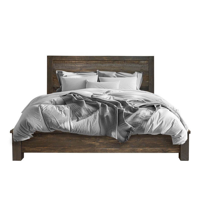Loft – Platform Bed|Dark Brown|California King|King|Queen