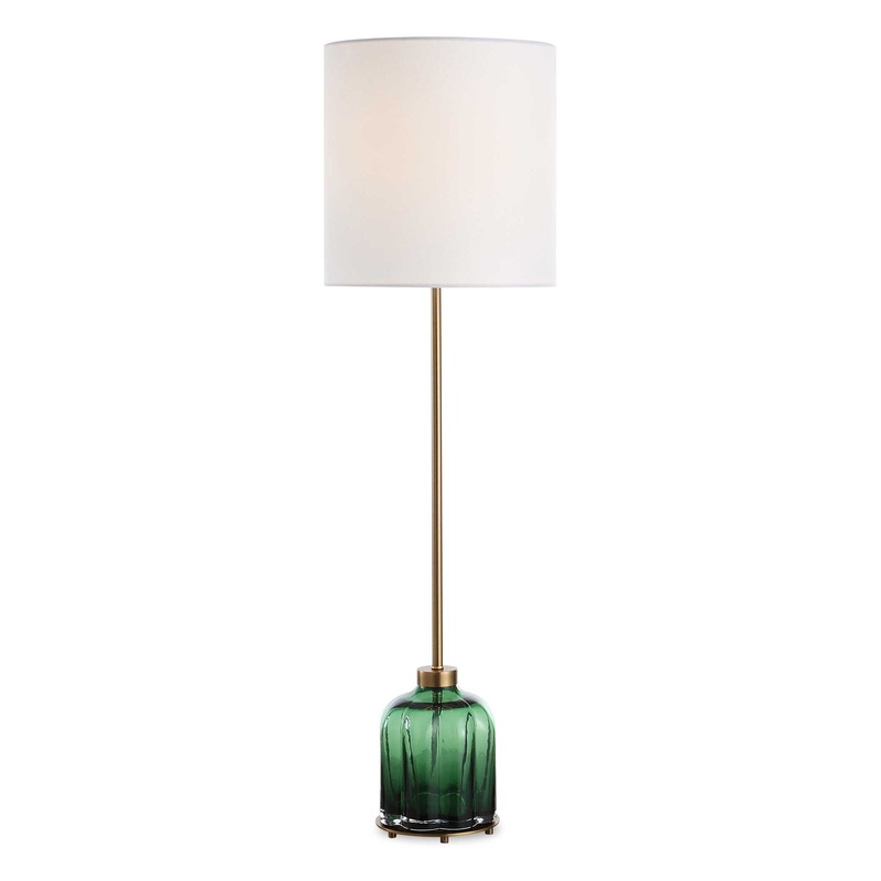 Lois – Glass Buffet Lamp – Green