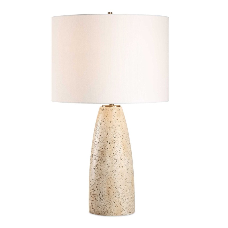 Maury – Travertine Table Lamp – Beige