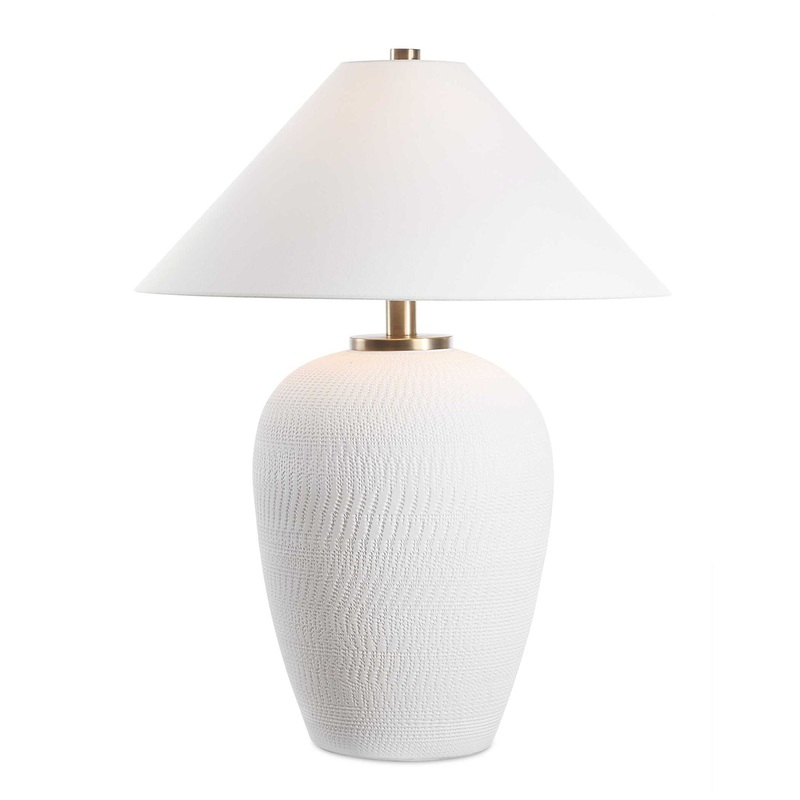 Merriton – Matt White Table Lamp – White