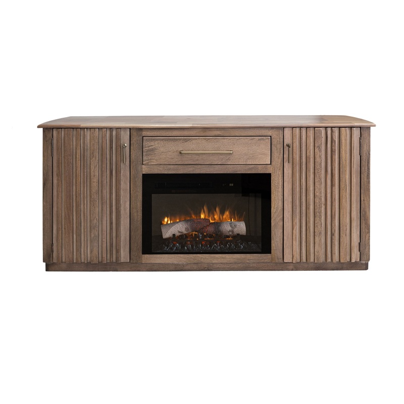 Mezquite – Electric Fireplace – Light Brown