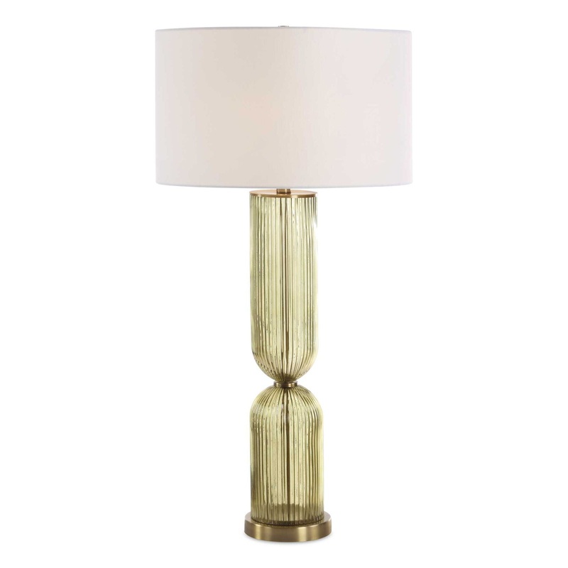 Mirah – Glass Table Lamp – Olive Green