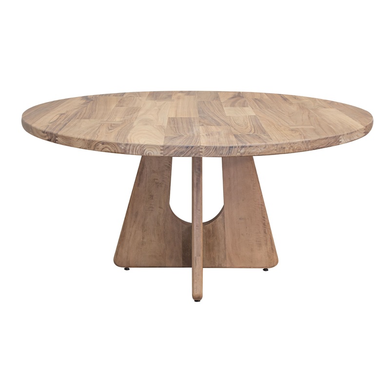 Natural Parota – Round Table – Light Brown