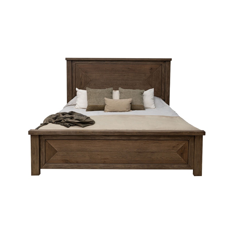 Novus Lodge – Panel Bed|Dark Brown|King|Queen