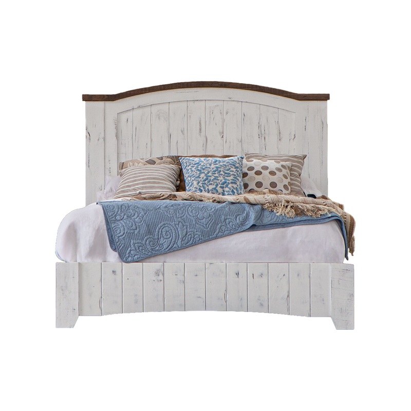 Pueblo – Panel Bed|White|California King|King|Queen