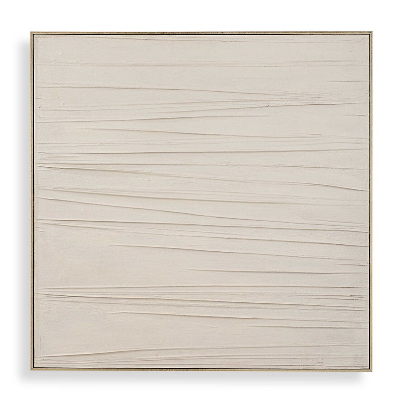 Walking The Line – Minimalist Canvas Art – Gray