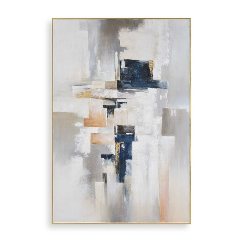 Waterfront – Geometric Abstract Art – Gray