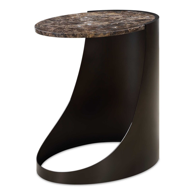 Welling – Modern Metal Side Table – Black