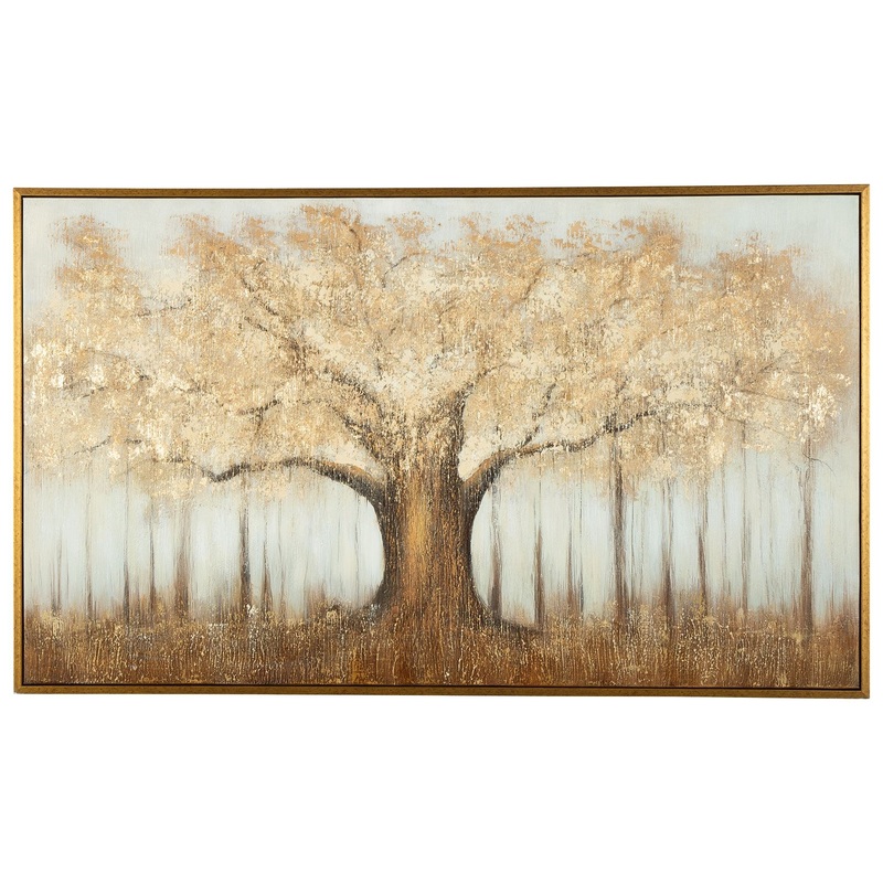 Dalewick – Brown / Gray / Gold Finish – Wall Art