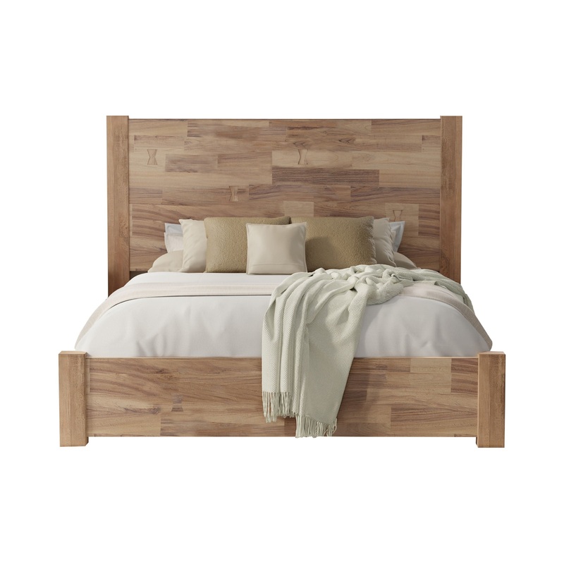 Natural Parota – Platform Bed|Light Brown|King|Queen