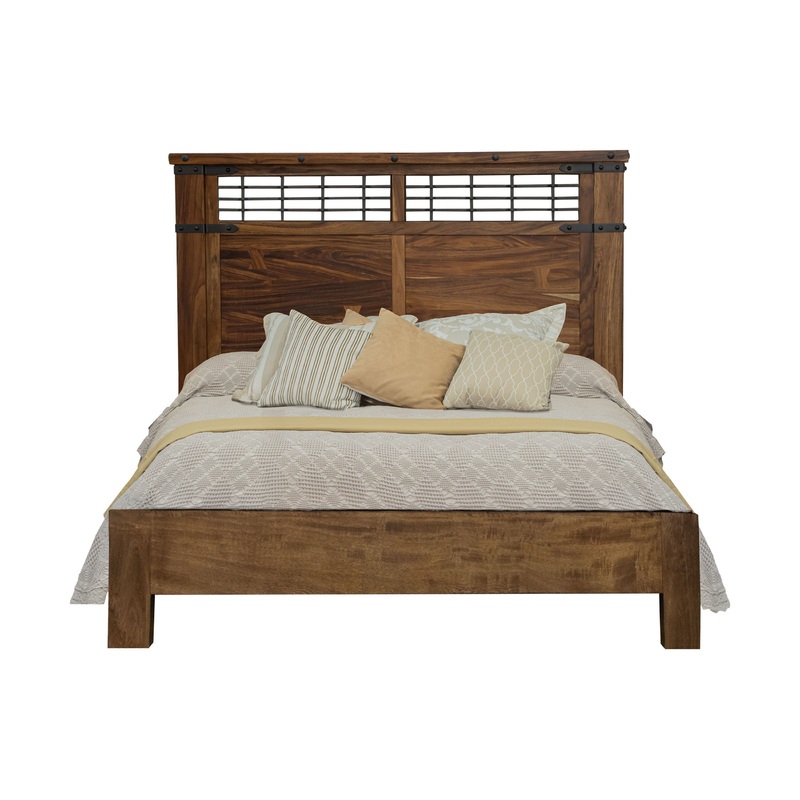 Parota – Panel Bed|Dark Brown|California King|King|Queen