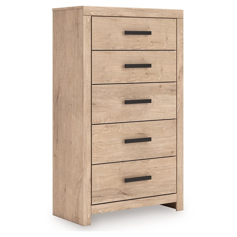 Sanginlane – Tan – Five Drawer Chest