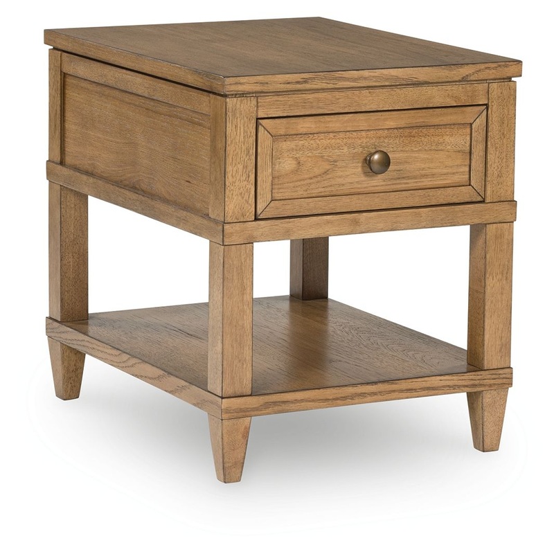 Sharlance – Light Brown – Rectangular End Table