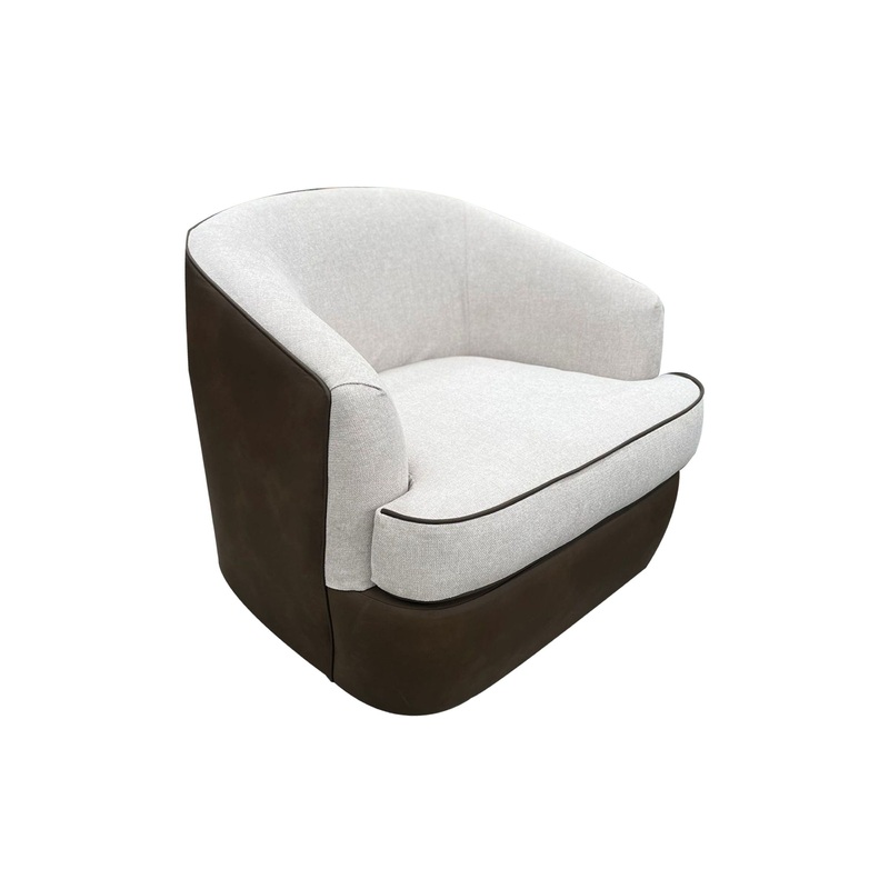 Tumbi – Armchair – Ivory/Brown
