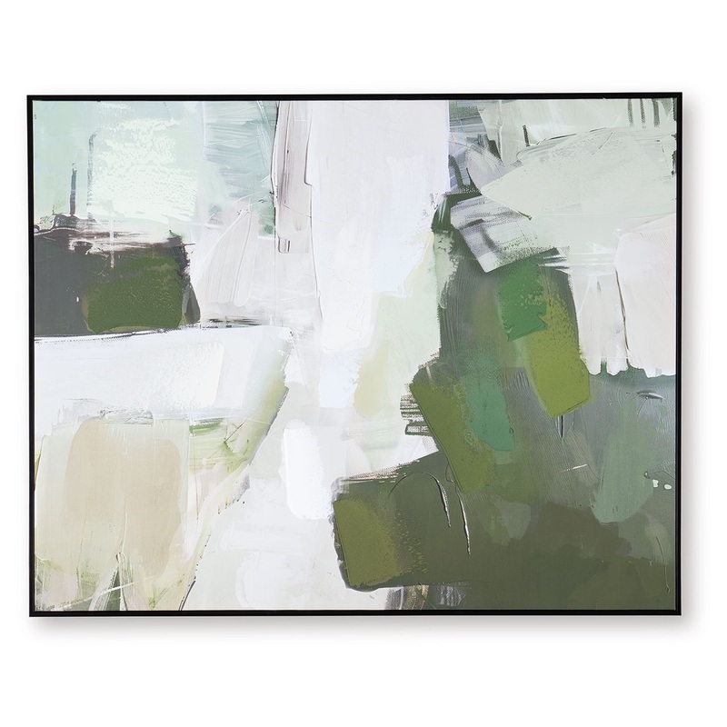 Vinick – Green / Gray / White – Wall Art