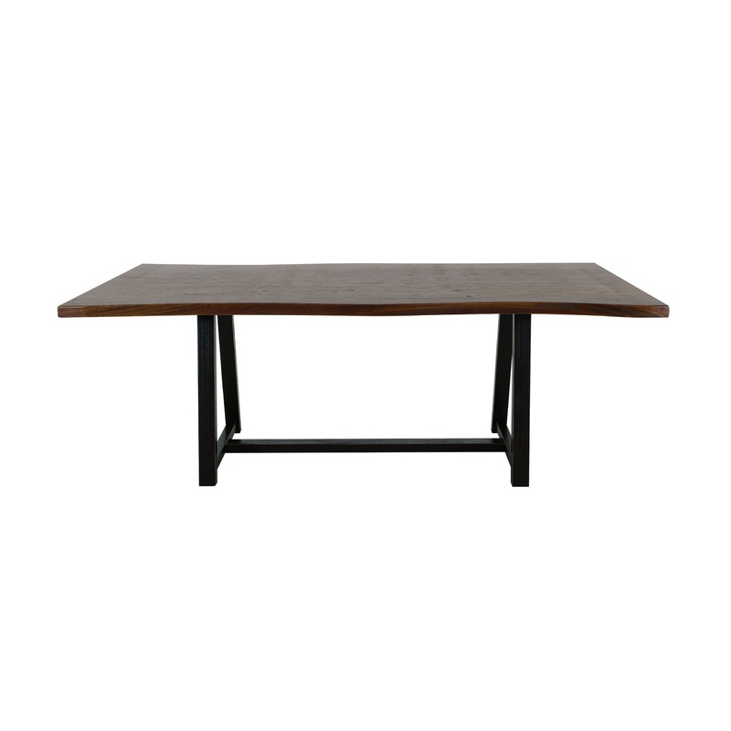 Walnut – Trestle Dining Table – Walnut Brown