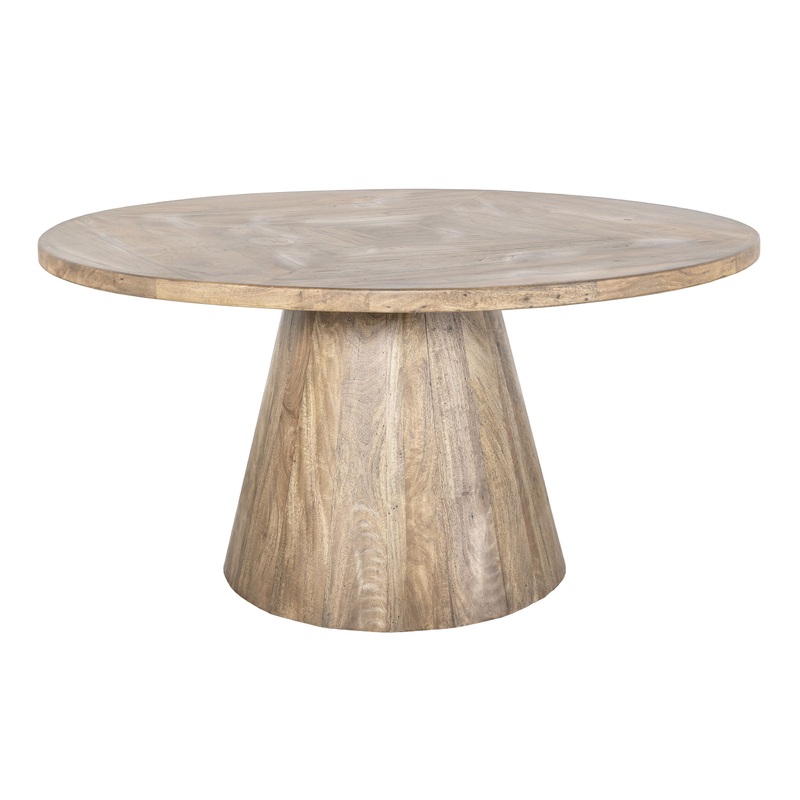 White Balam – Round Dining Table – Ivory White