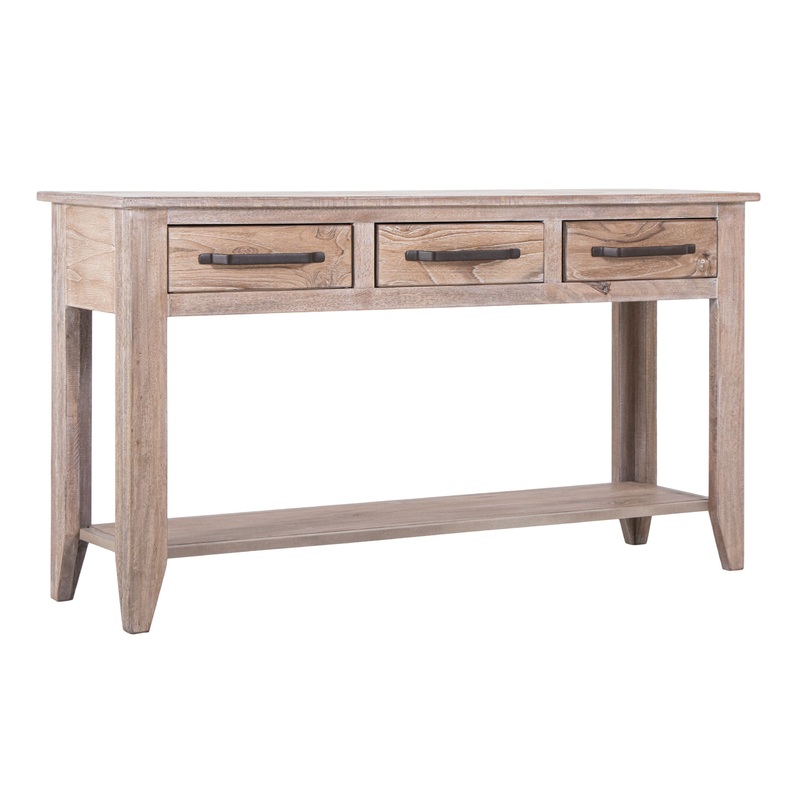 White Teak – Sofa Table – Ivory white