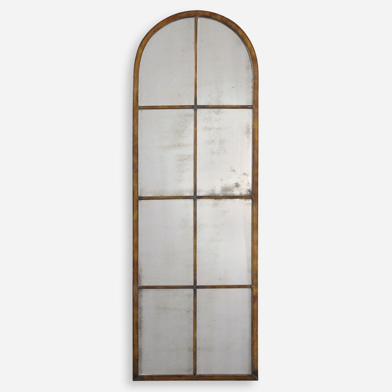 Amiel – Arched Brown Mirror