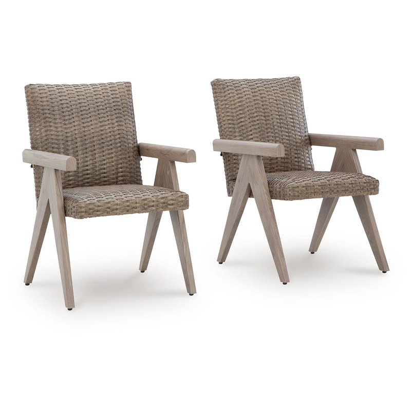 Cliff Trails – Beige – Arm Chair (Set of 2)
