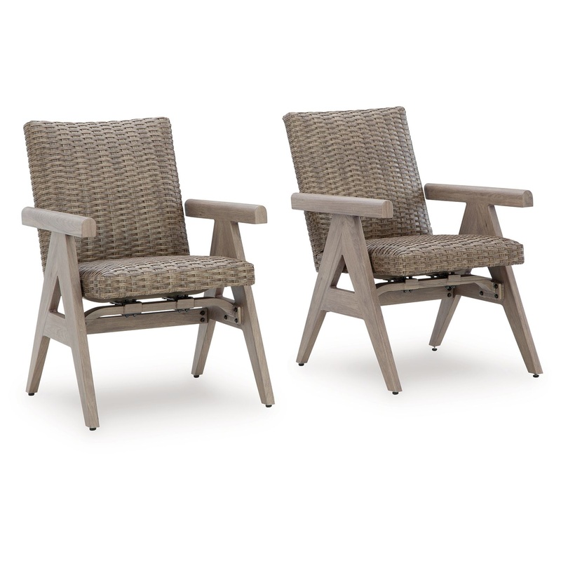 Cliff Trails – Beige – Rocking Arm Chair (Set of 2)