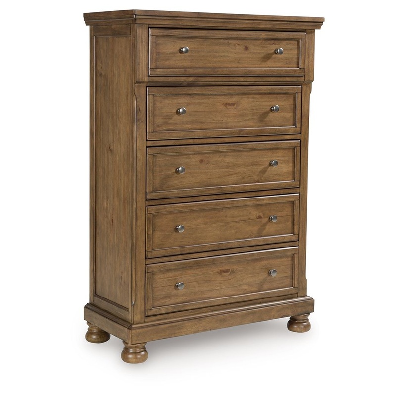 Feddinger – Medium Brown – Five Drawer Chest