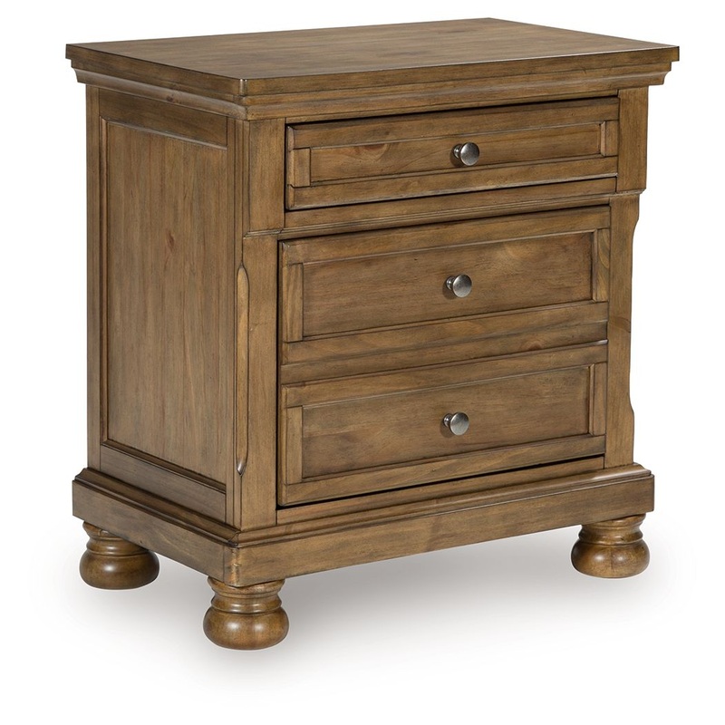 Feddinger – Medium Brown – Two Drawer Night Stand