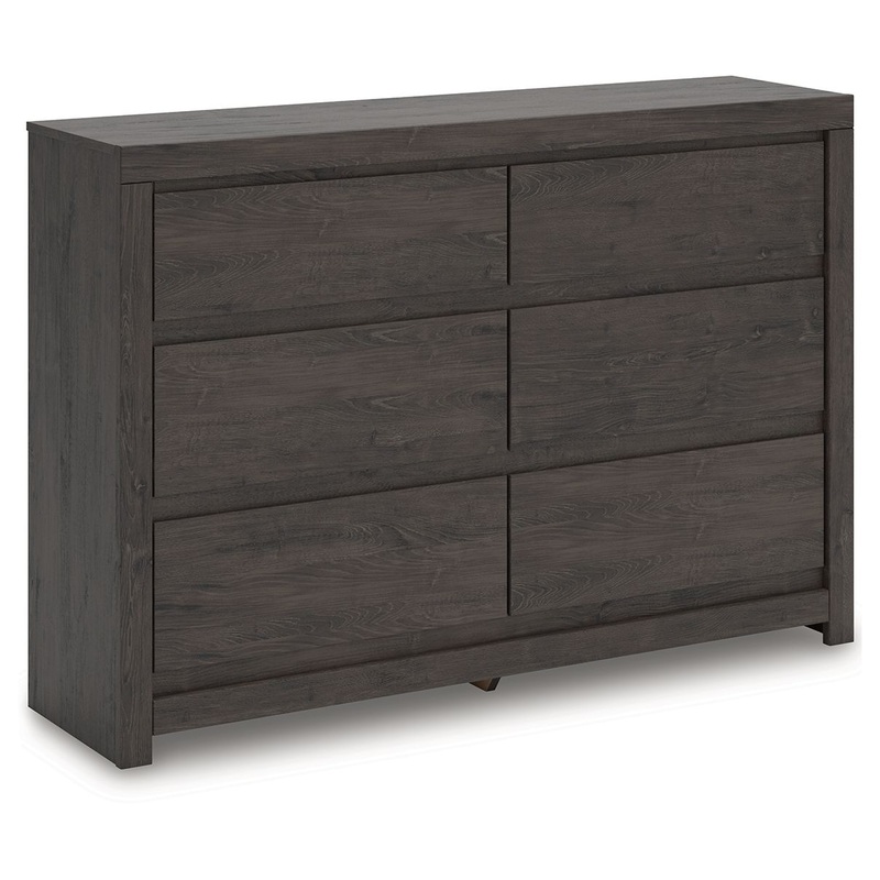Fraluna – Charcoal – Six Drawer Dresser