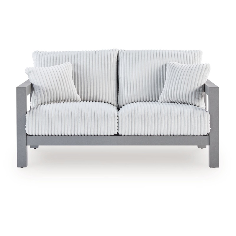 Hurley Park – Gray – Loveseat With Cushion