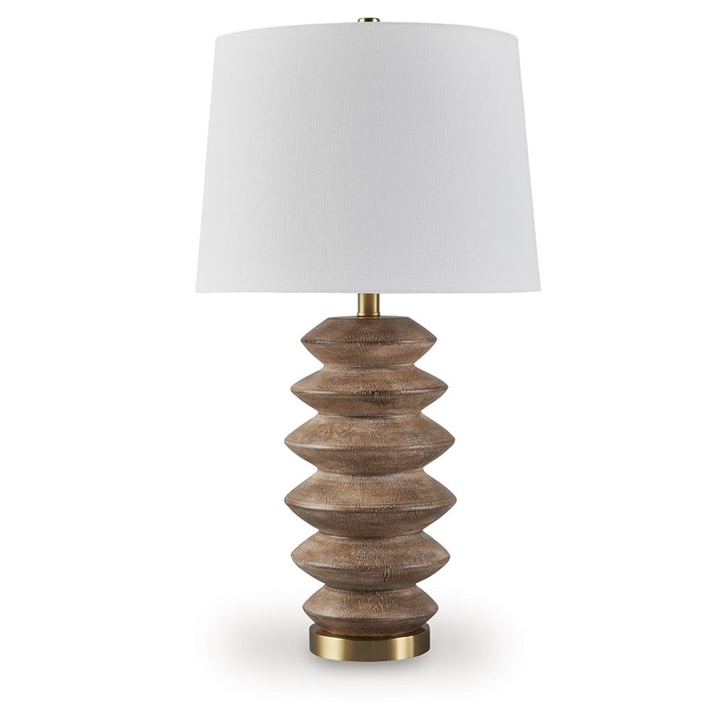 Jyllyard – Brown / Gold Finish – Poly Table Lamp