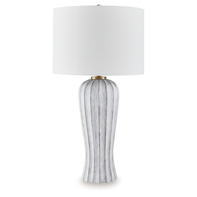 Lanwell – Antique Gray – Poly Table Lamp