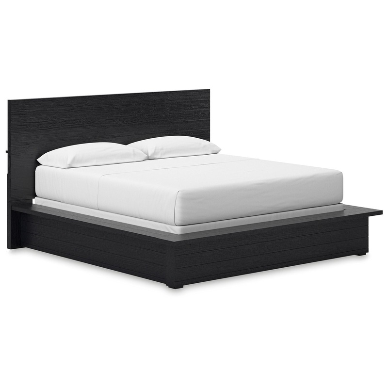 Londer – Black – California King Panel Bed